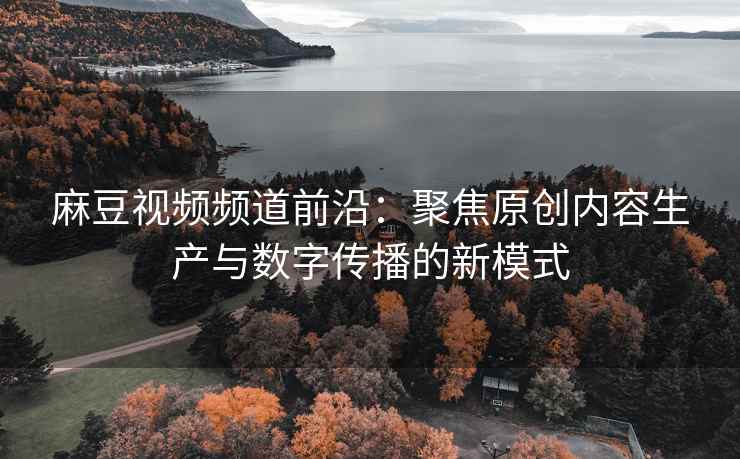 麻豆视频频道前沿：聚焦原创内容生产与数字传播的新模式